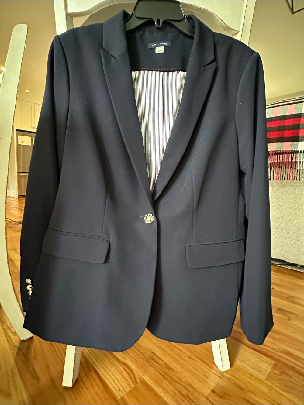 Tommy Hilfiger Navy Single-Button Blazer. Sz 16.